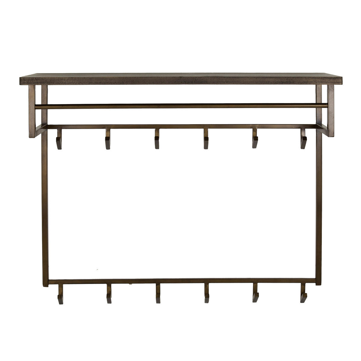 WANDGARDEROBE Ferro Braun 33/100/ 80 cm - Braun, Metall (100/80/33cm) - Hoyz Collection