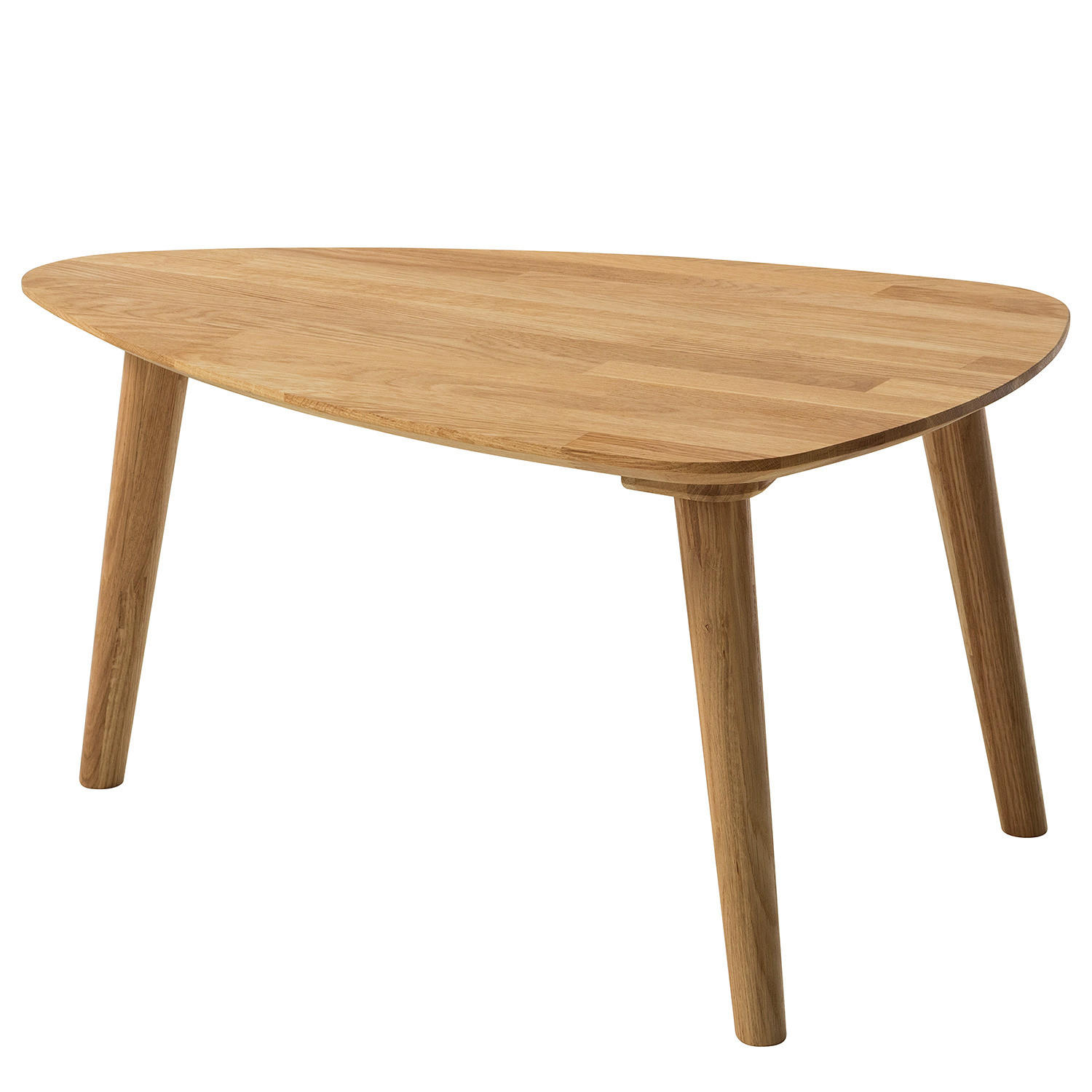 COUCHTISCH - Massivholz - Eichefarben/Braun, Eichenholz/Holz (50/70/36cm) - home24