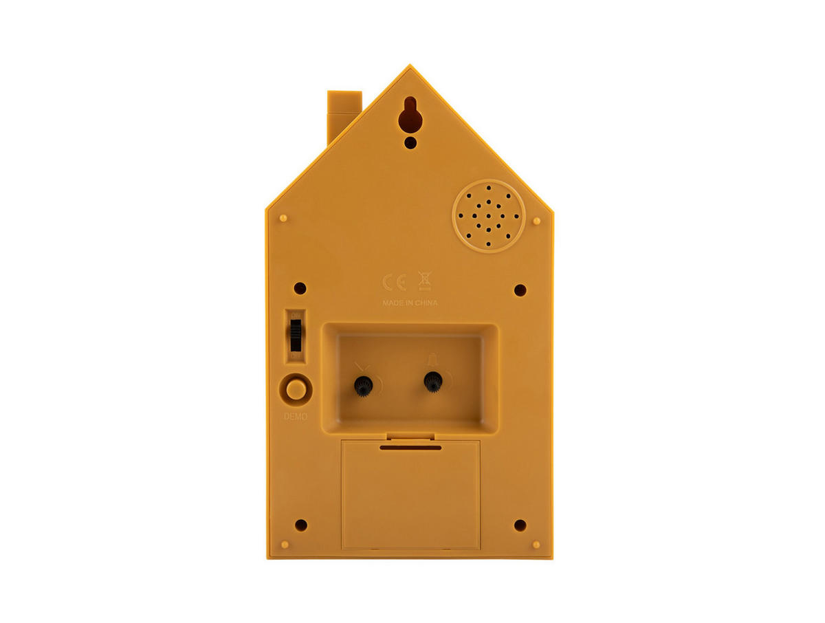 WECKER Modern Cuckoo 12/12/20 cm - Currygelb, Kunststoff (12/20/12cm) - Karlsson