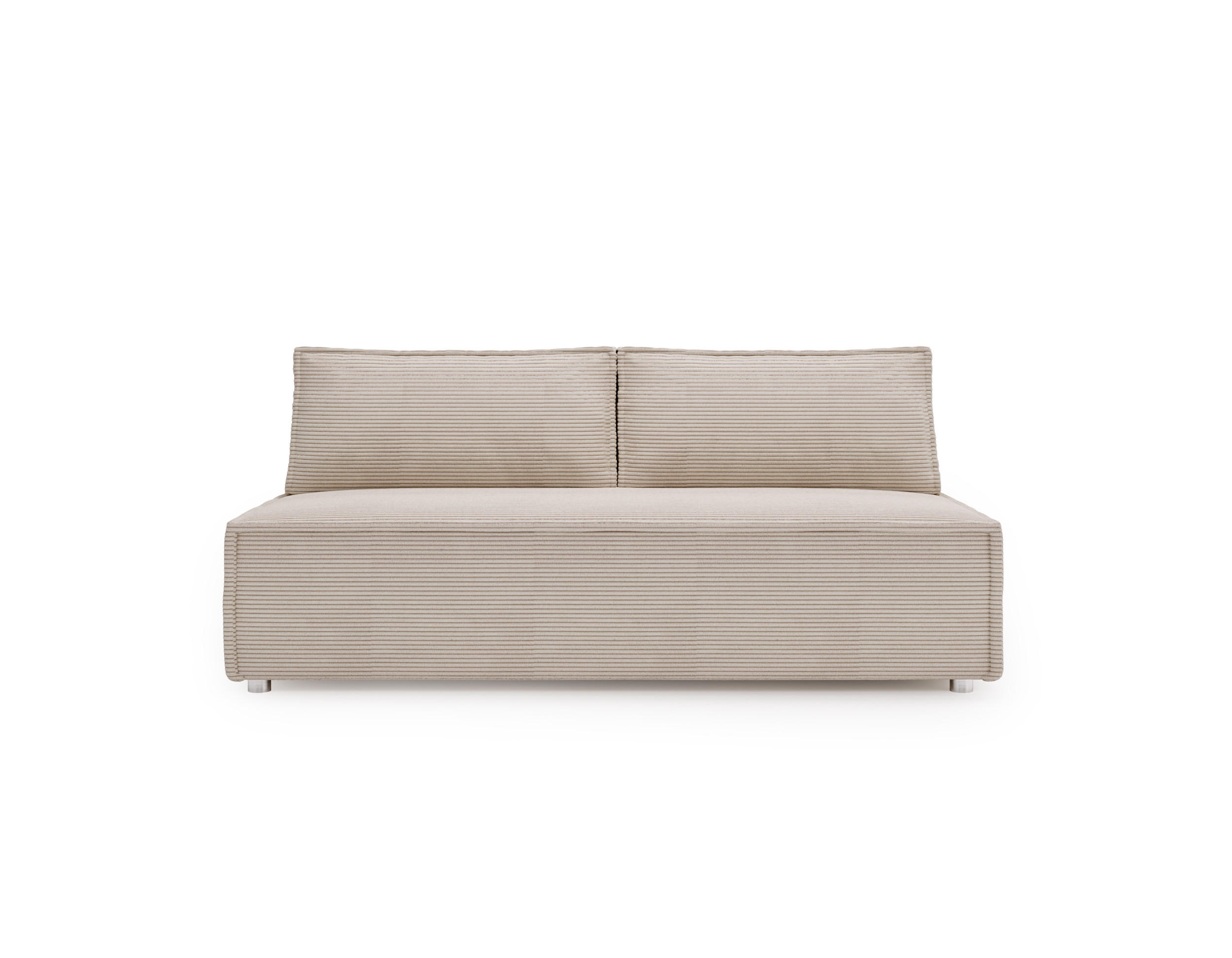 SCHLAFSOFA Mit Bettkasten DUO Poso Stoff Beige - Beige, Holz (198/89/90cm) - Kaiser Möbel