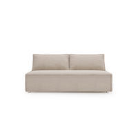 SCHLAFSOFA Mit Bettkasten DUO Poso Stoff Beige - Beige, Holz (198/89/90cm) - Kaiser Möbel