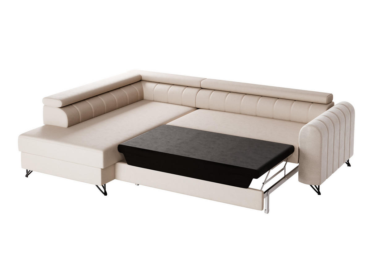 ECKSOFA Alice, Seite: Links - Grau, Holz/Textil (250/179cm) - Sofnet