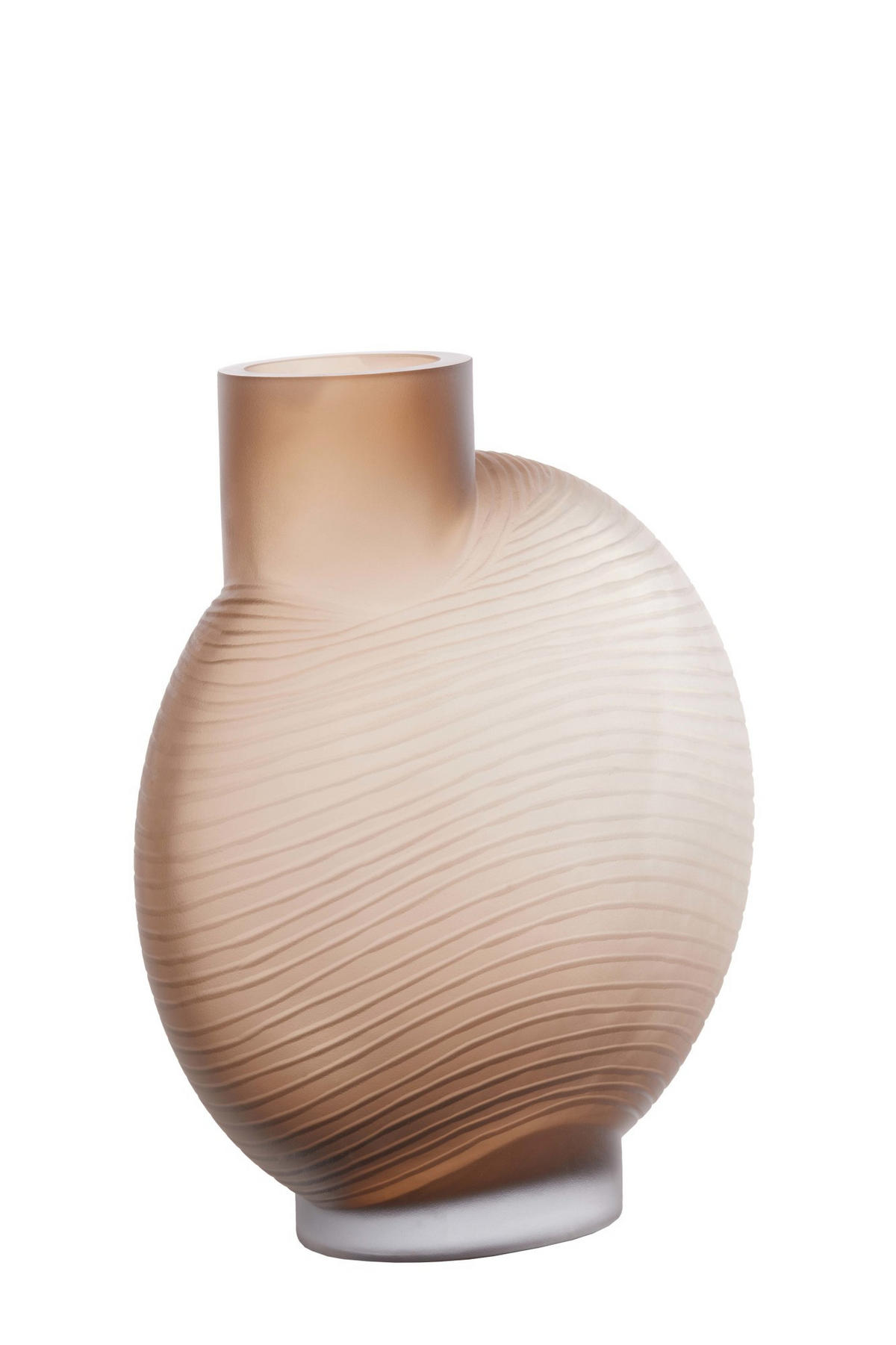 VASE Torna Braun Ø33/36,5 cm - Braun, Glas (36.5cm) - Light & Living