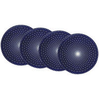 SPEISETELLER Royal Reiko blau-weiß ø 26,5 cm 4er Set - Blau/Weiß, Keramik (26.5cm) - Ritzenhoff Breker