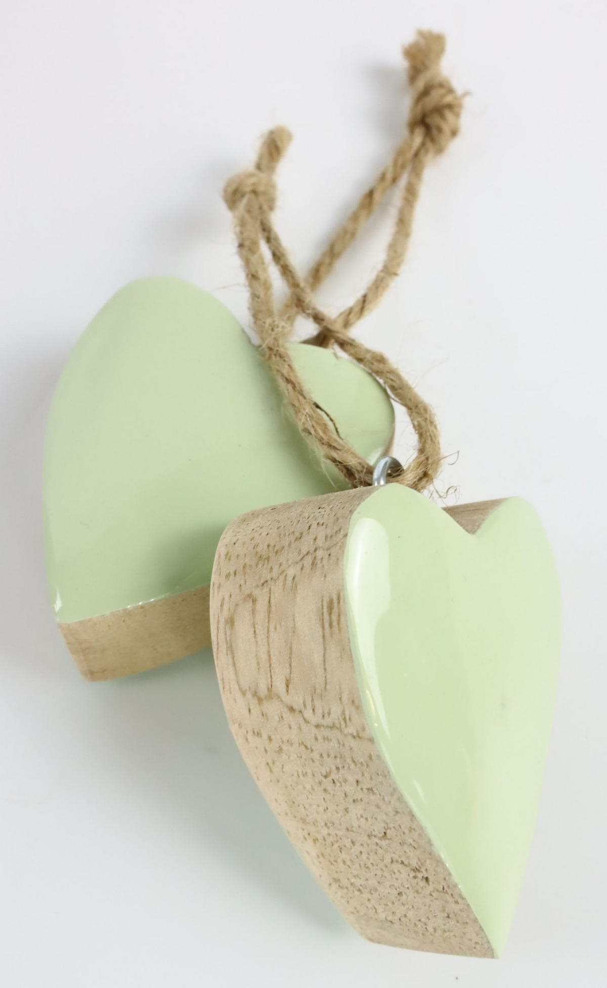 HERZHÄNGER Mint 61-tlg. - Grün, Holz (5/6/2cm) - FURNARO