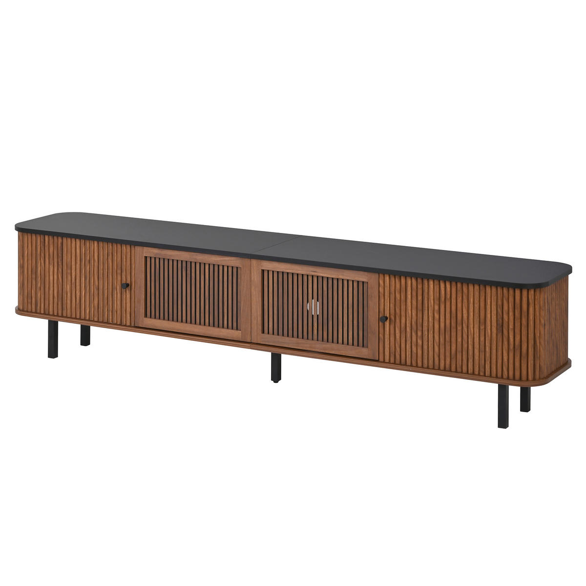 TV-SCHRANK 190/35/45 cm - Walnussfarben, Holzwerkstoff (35/45/190cm) - Raumix