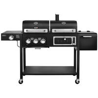 GASGRILL und Smoker HERO DUO - Schwarz, Metall (164/118/60cm) - TAINO
