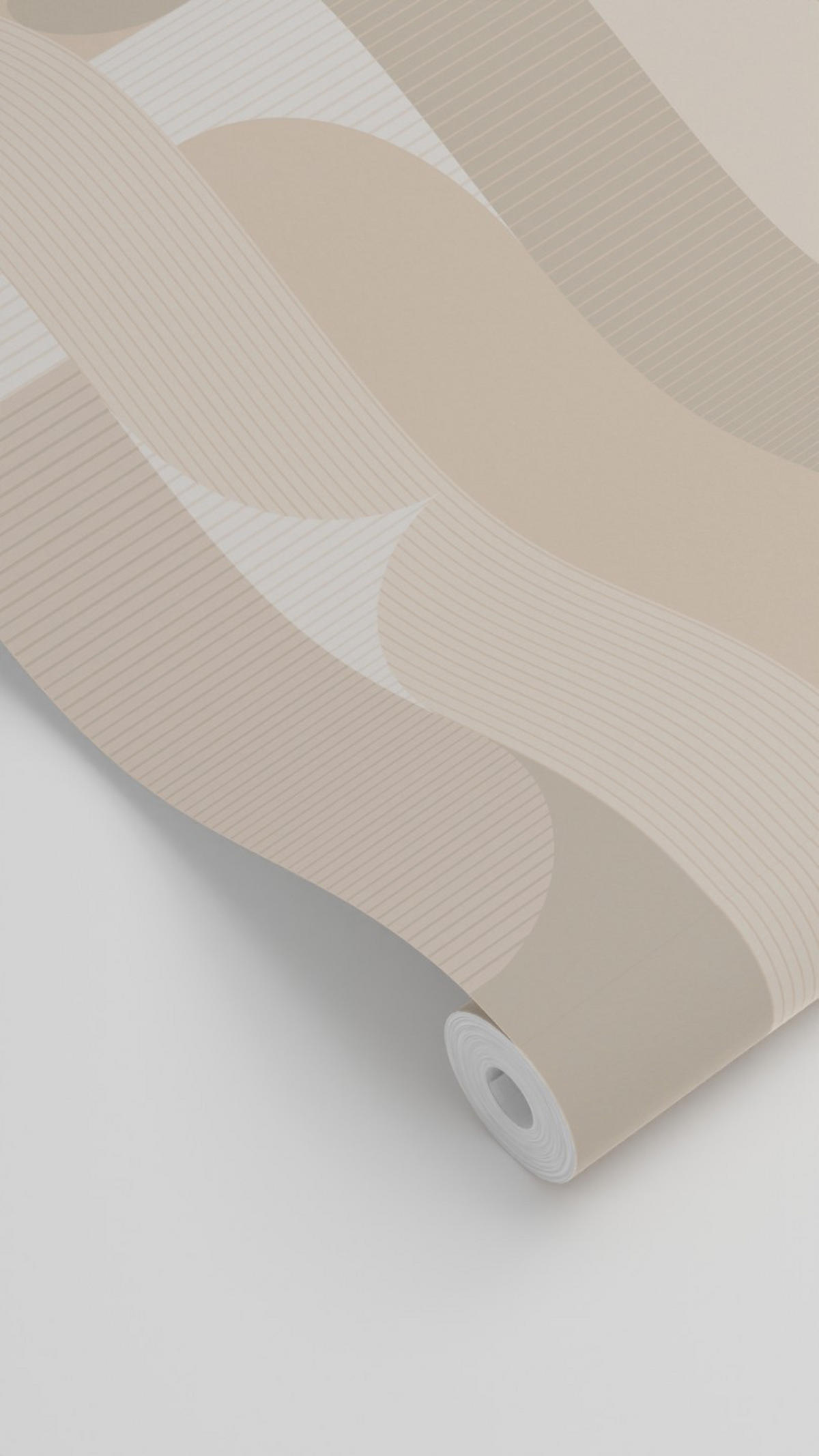 TAPETE geometrische Formen 50 x 900 cm - Beige, Papier (50/900cm) - ESTAhome