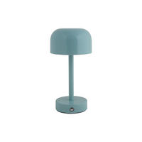 TISCHLAMPE James LED Blau 12.5/12.5/24.5 cm - Blau, Metall (12.5/12.5/24.5cm) - Leitmotiv