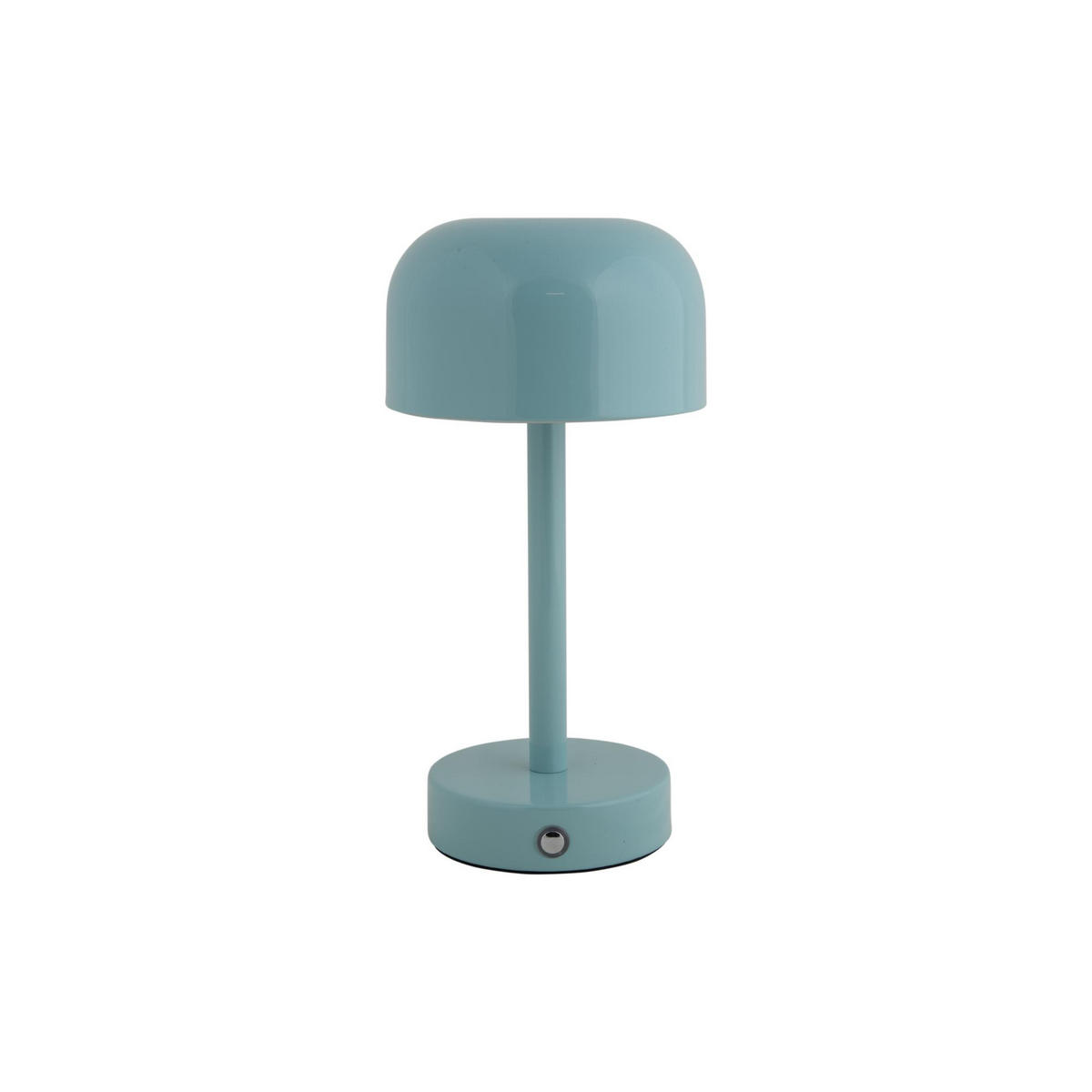 TISCHLAMPE James LED Blau 12.5/12.5/24.5 cm - Blau, Metall (12.5/12.5/24.5cm) - Leitmotiv