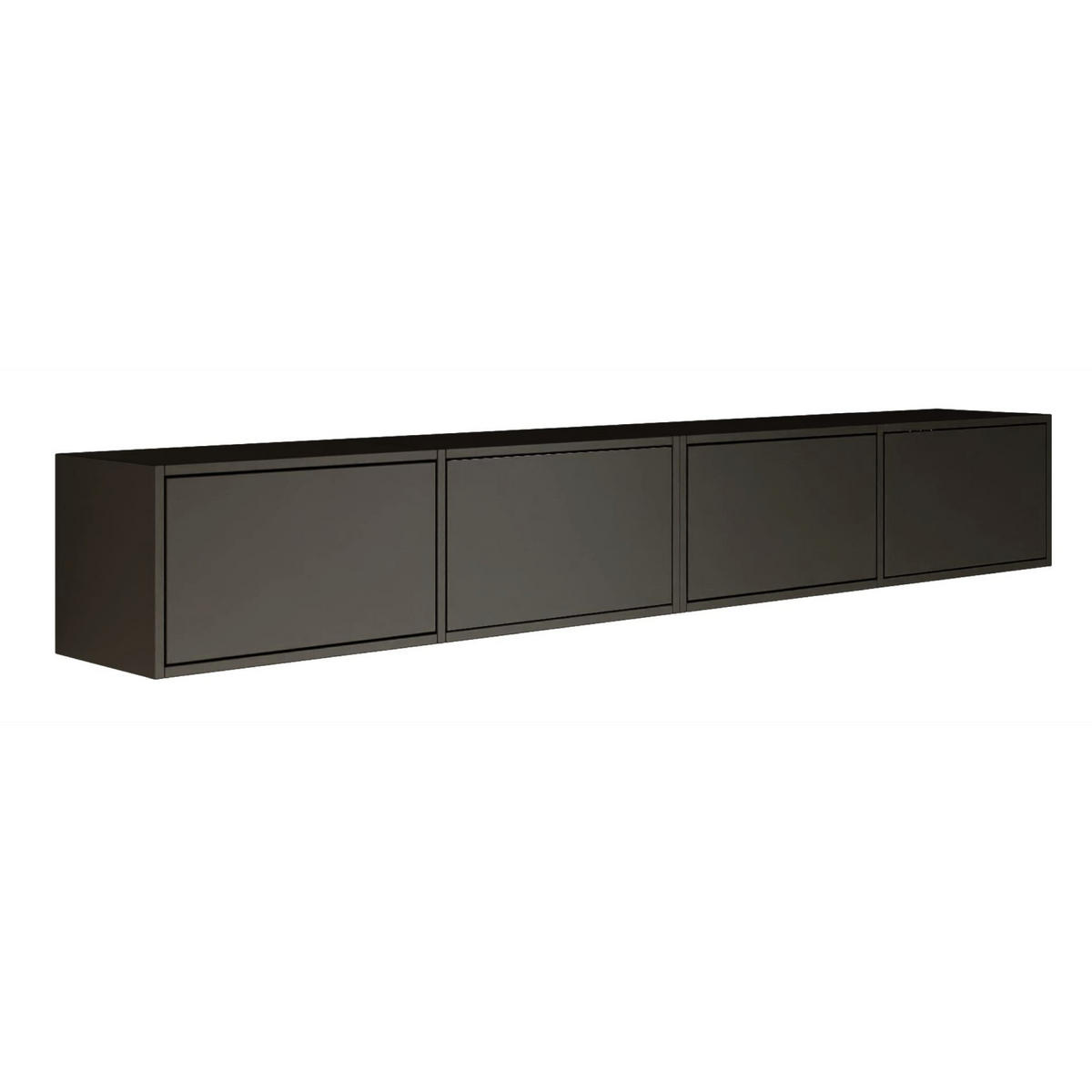 TV-LOWBOARD Framme hängend Schwarz 200/30/30 cm - Schwarz, Holzwerkstoff (201.2/30/30cm) - Selsey