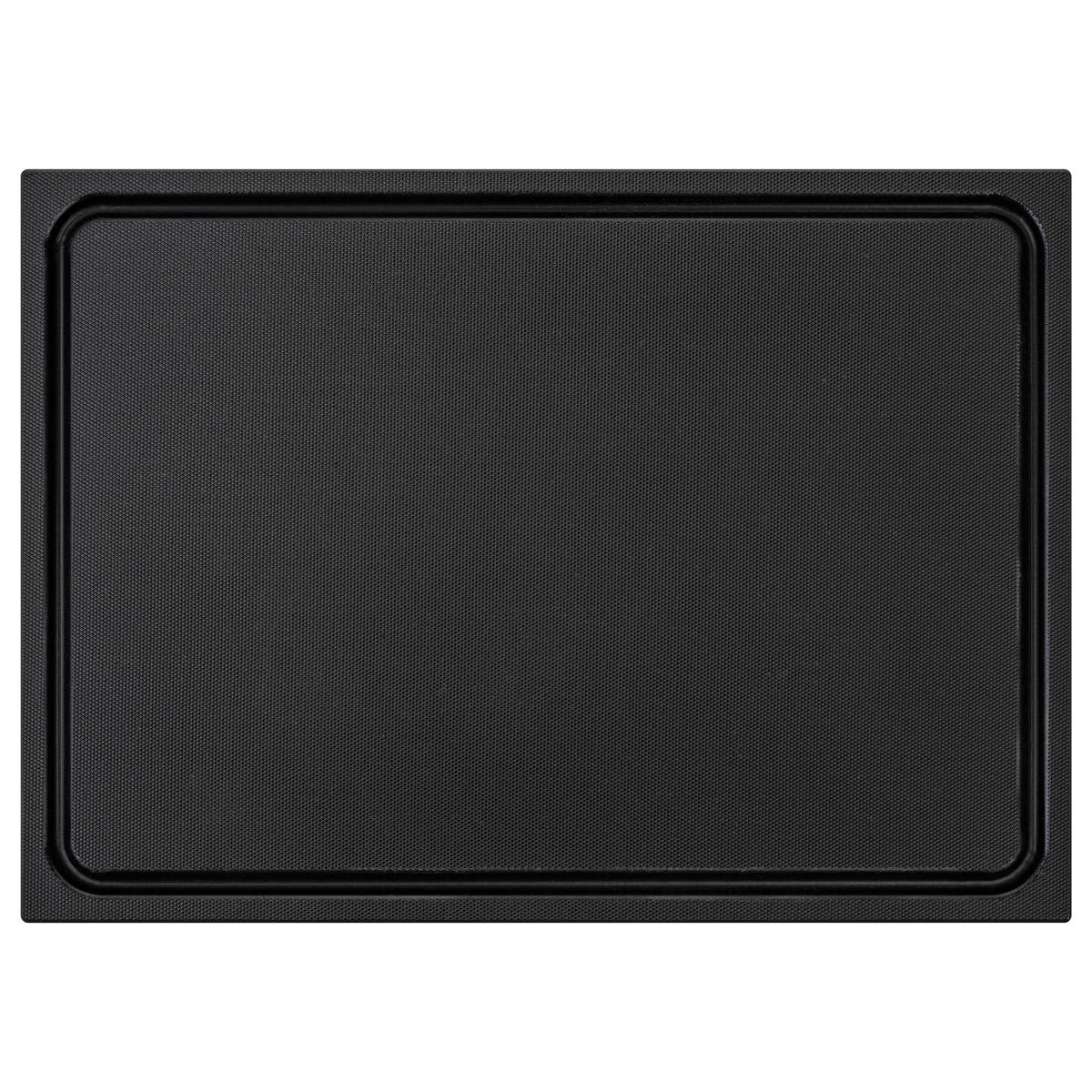 SCHNEIDEBRETT HDPE500 35x25x2 cm - Schwarz, Kunststoff (25/35cm) - Muvell