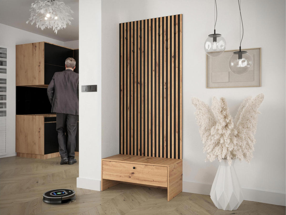 GARDEROBE Balma VII - Braun, Holzwerkstoff (85/206/44cm) - MIRJAN24