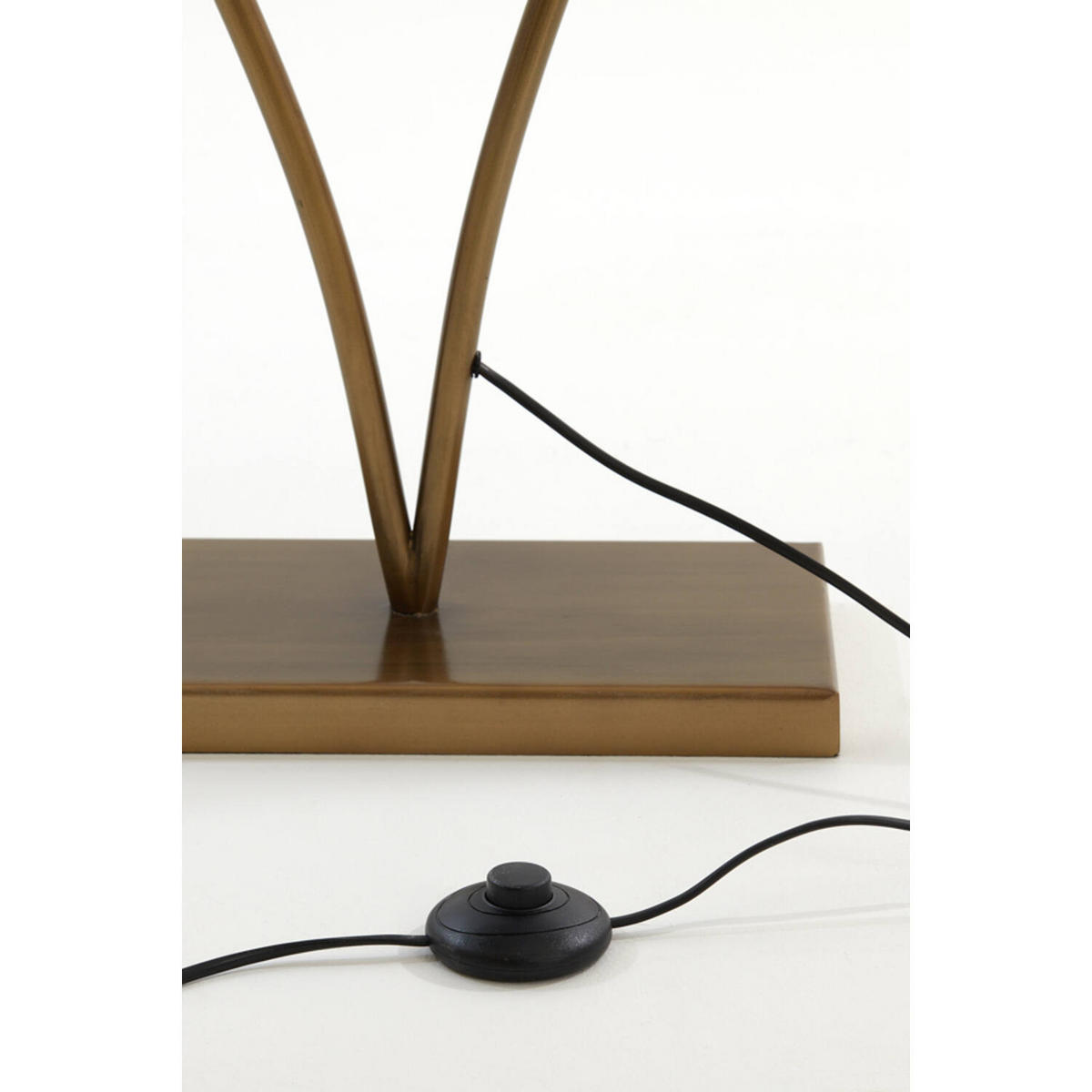 STEHLEUCHTE Okno Gold 46/17/140 cm - Goldfarben, Metall (46/17/140cm) - Light & Living