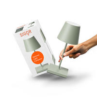 LED Akku-Tischlampe, Nuindie mini 3.0 salbeigrün - Grün, Metall (25/10/25cm) - Sigor