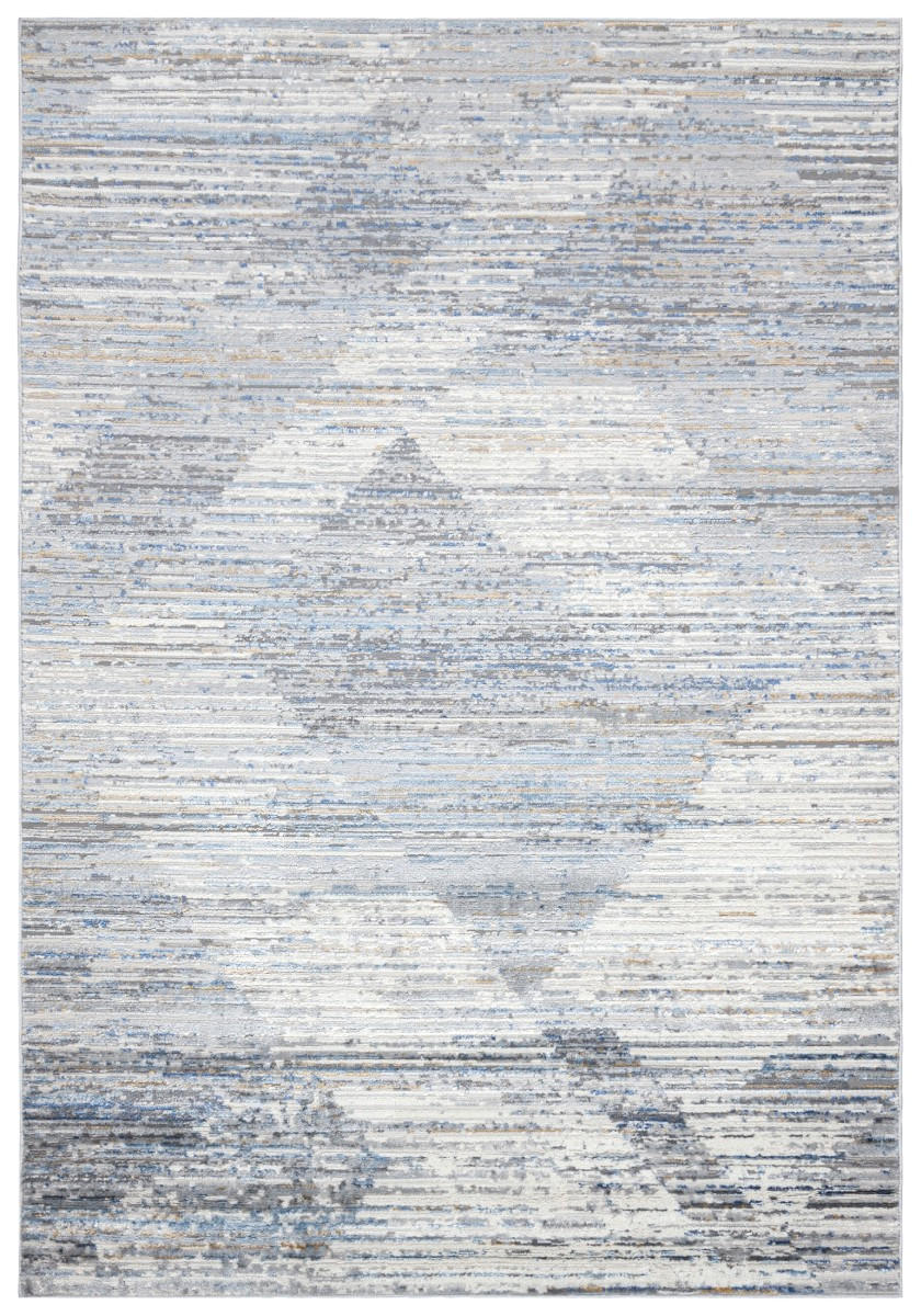 KOBEREC béžový krémový modrý - 200 x 300 cm - modrosivá, textil (200/300cm) - Mazovia