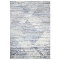 KOBEREC béžový krémový modrý - 200 x 300 cm - modrosivá, textil (200/300cm) - Mazovia