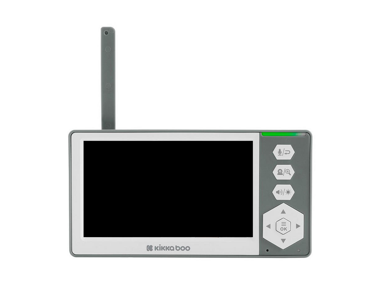 BABYPHONE Ady Display 4,3 Zoll grau ECO-Modus Schlaflieder Nachtsicht Alarm - Grau, Kunststoff - Kikka boo