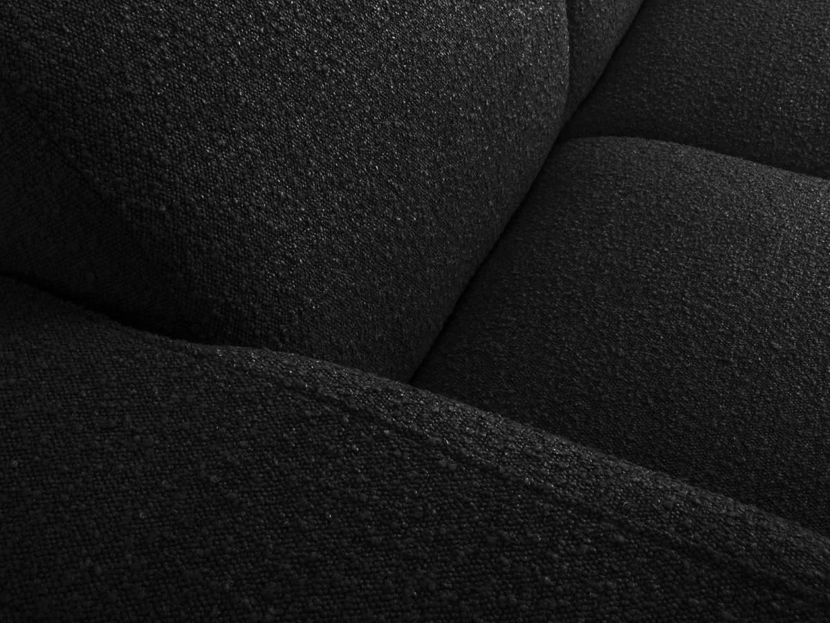 ECKSOFA links Molino aus Boucle schwarz 4 Sitzplätze - Schwarz, Textil (170/250cm) - Micadoni