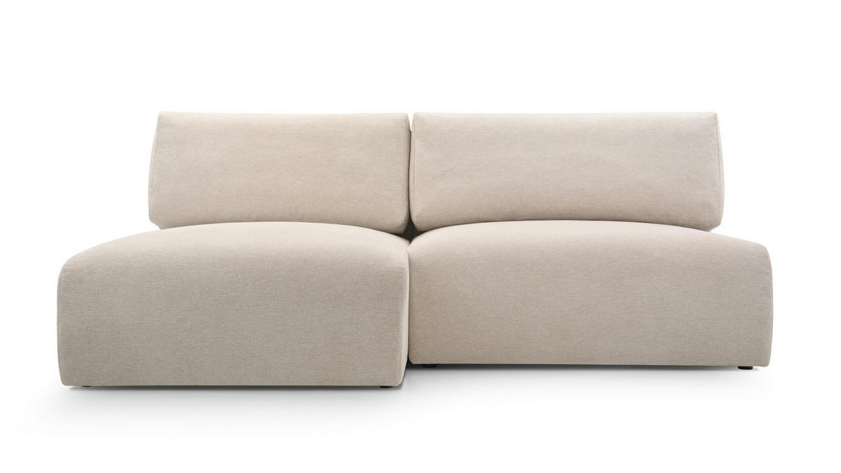 ECKSOFA mit Schlaffunktion Greste, Creme - Creme, Textil (150/223cm) - Meblito