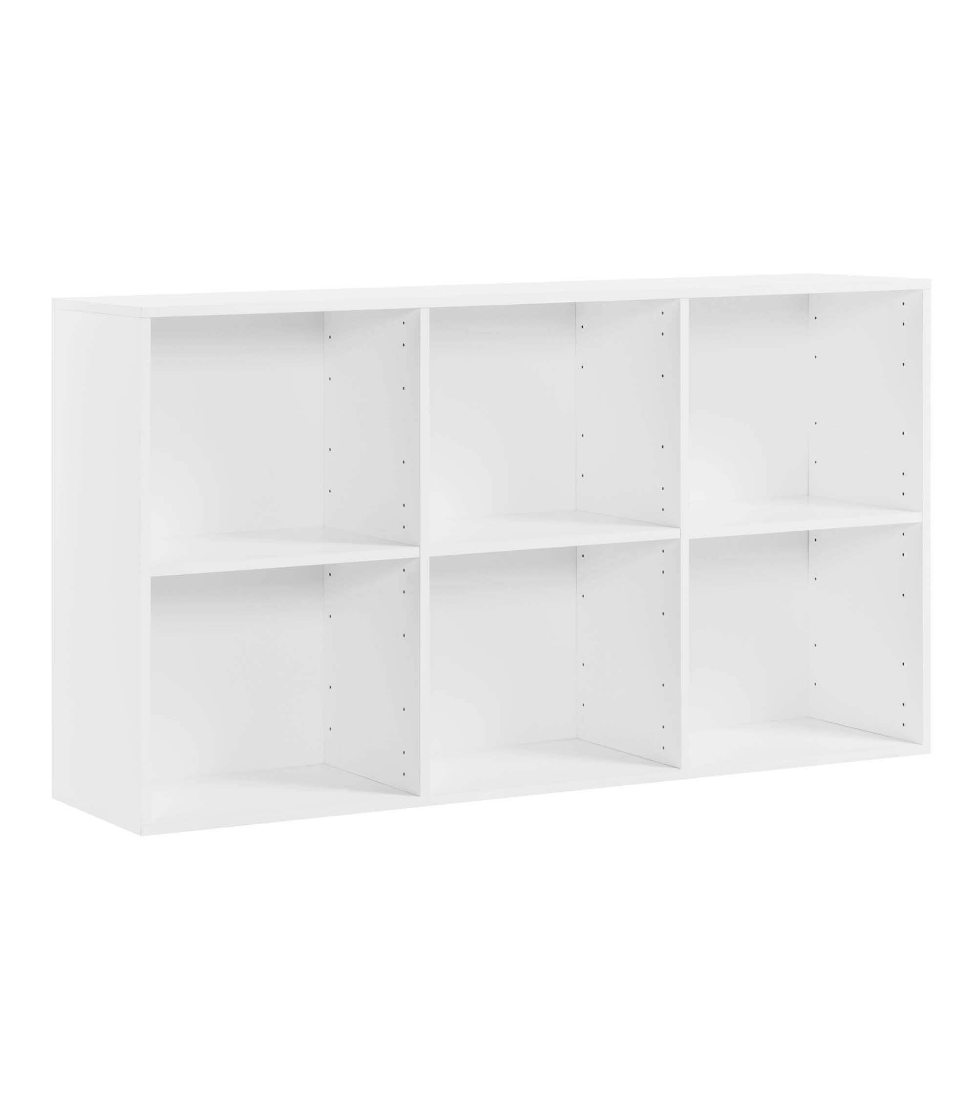 AKTENREGAL Der Verstauer - Weiß, Holzwerkstoff (132/75/35cm) - Mokebo