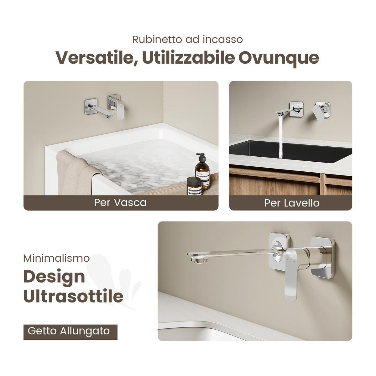 WASCHTISCHARMATUR Modular Ventilkernzertifizierung Messing Verchromt - Chromfarben, Metall (12.7/11/23.3cm) - EMKE