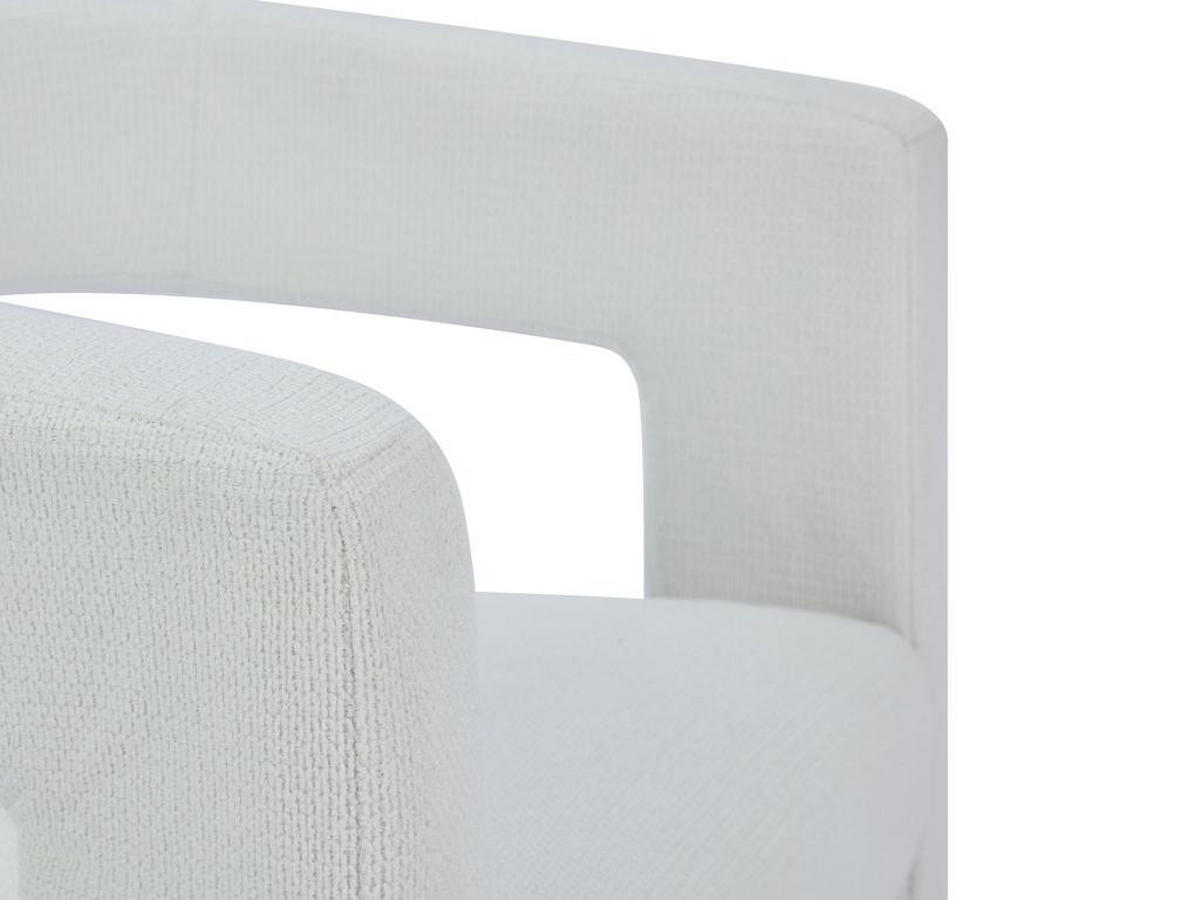 SESSEL - Strukturstoff - Weiß - FAVINA - Creme, Textil (59/75/64cm) - Vente-Unique