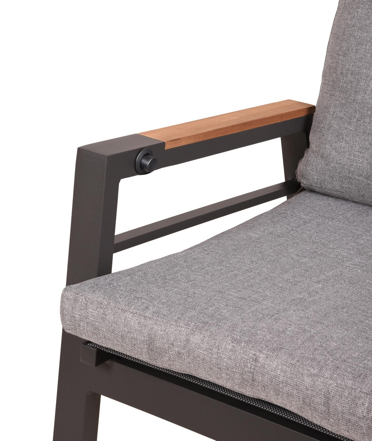 GARTENSTUHL 2er Set Lucia verstellbar Hochlehner - Schwarz, Holz (56.5/110/65cm) - DELUKE