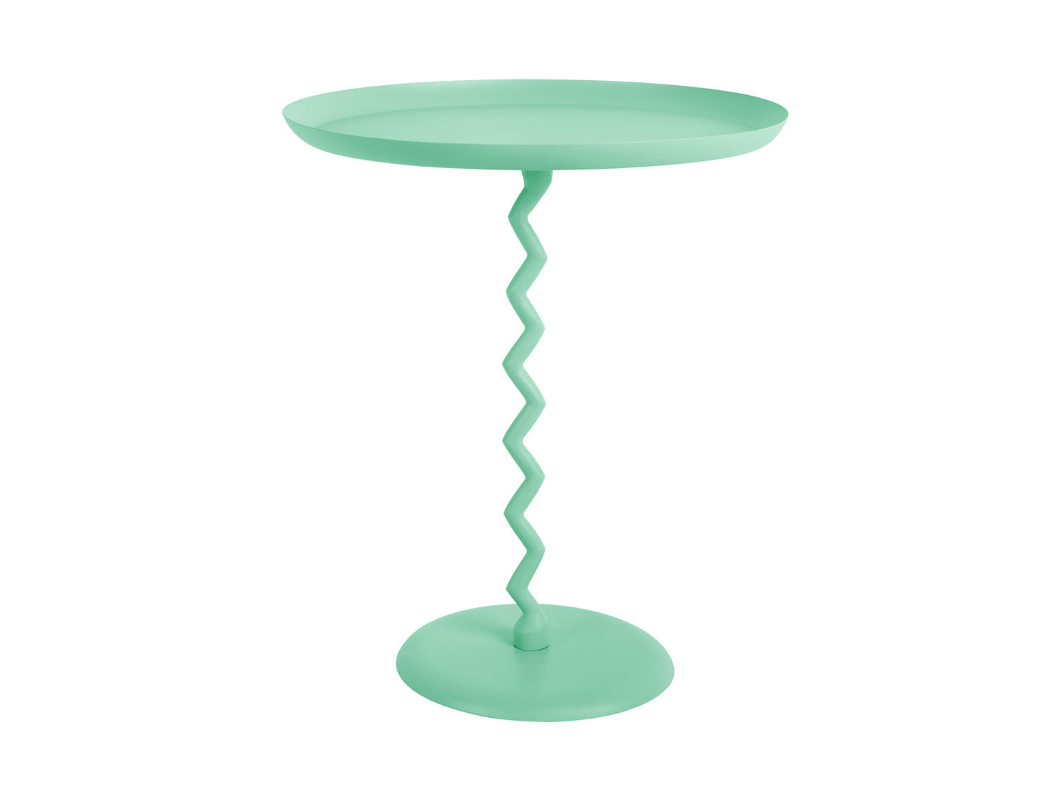 BEISTELLTISCH Zig Zag 44/44/52 cm - Grün, Metall (44/44/52cm) - Leitmotiv
