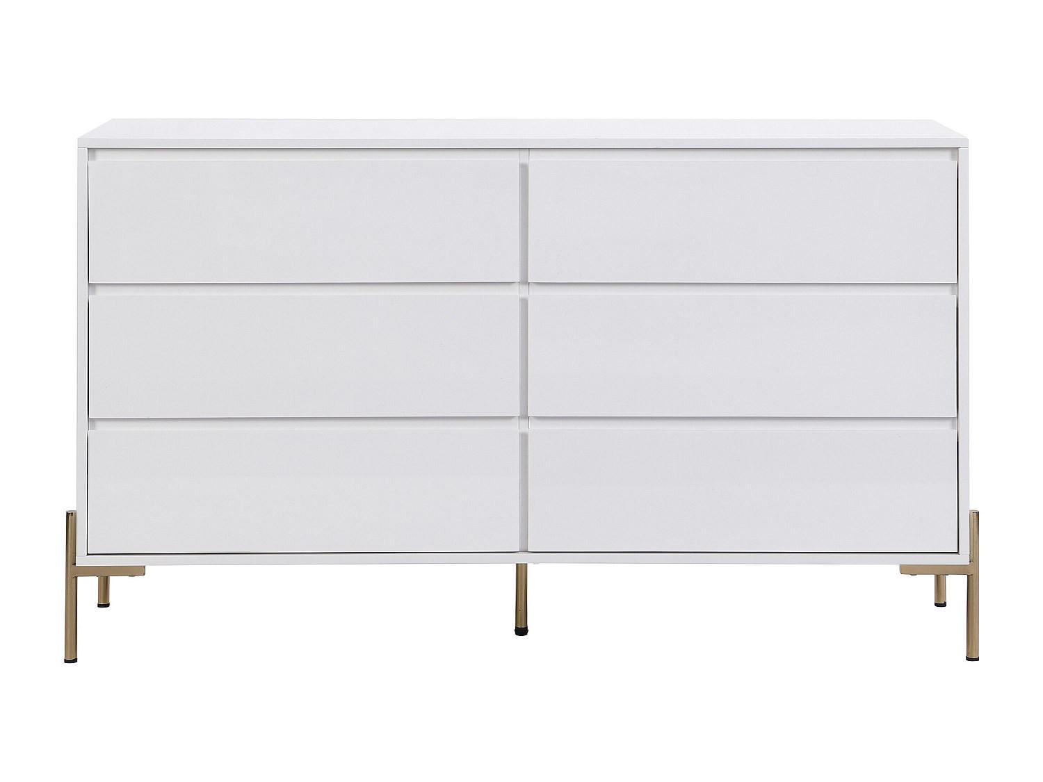 KOMMODE - 140 cm x 40 cm - holz - weiß Korasa - Weiß, Holz/Metall (140/82/40cm) - Vente-Unique