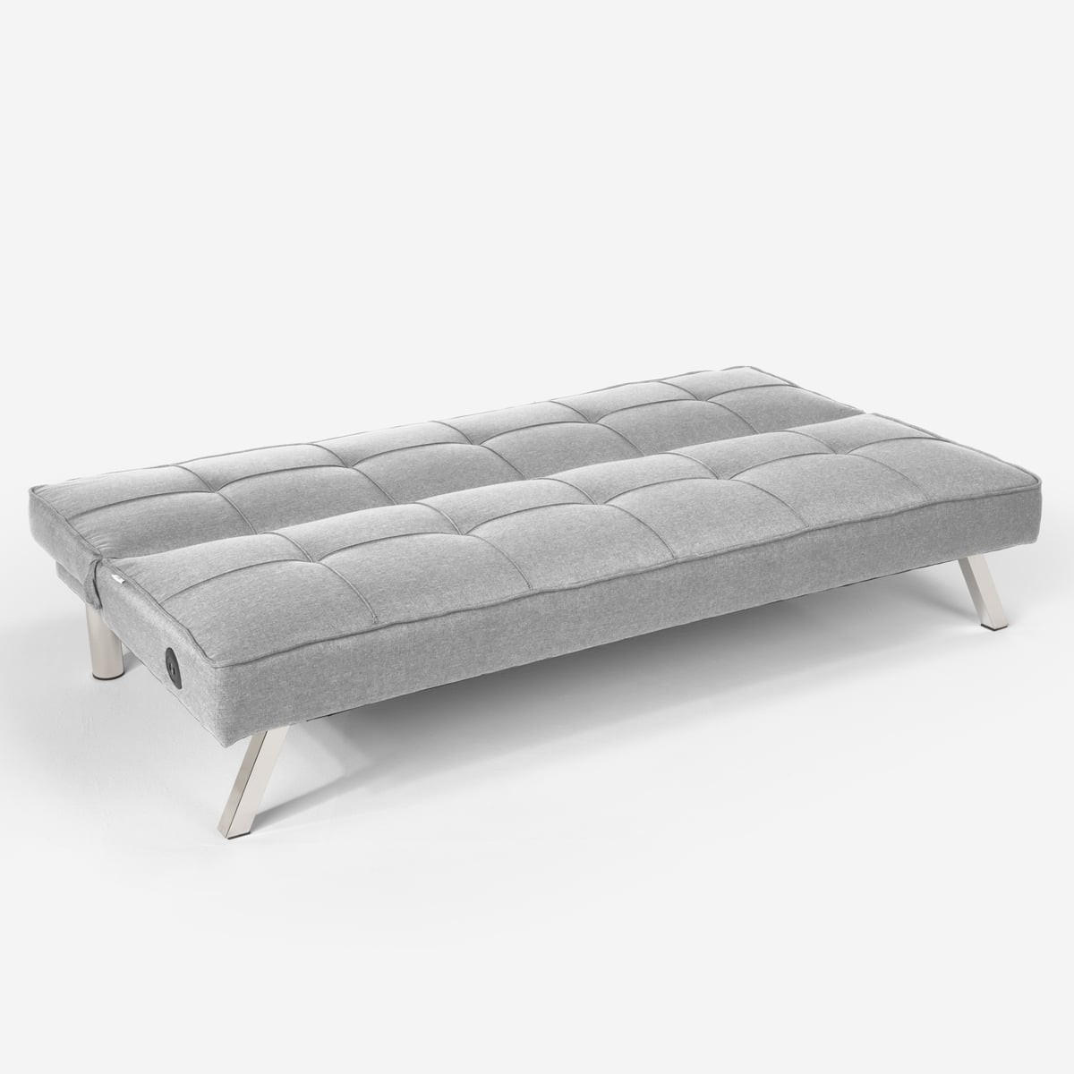 SCHLAFSOFA USB-Anschluss Astralis - Hellgrau - Grau, Textil (172/75/74cm) - Pasmara