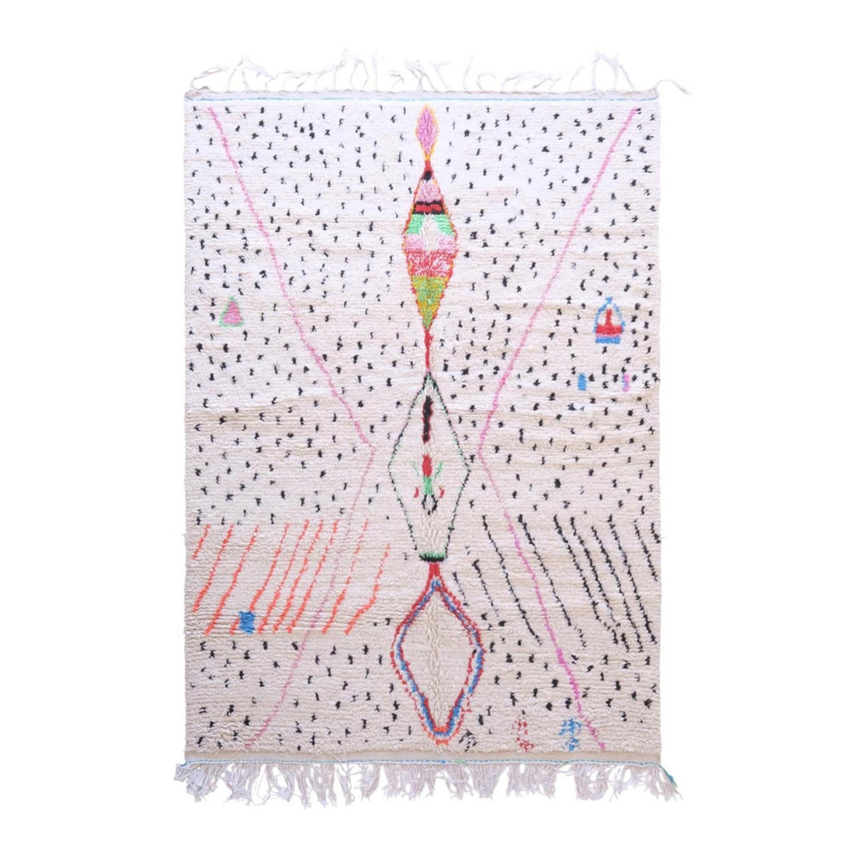 BERBERTEPPICH aus reiner Wolle 195x 289 cm - Multicolor, Naturmaterialien (195/289cm) - AFK Living