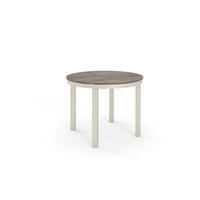 ESSTISCH BERNARDIN - Sandfarben/Kaschmir, Holzwerkstoff/Metall (100/100/76cm) - Meblini