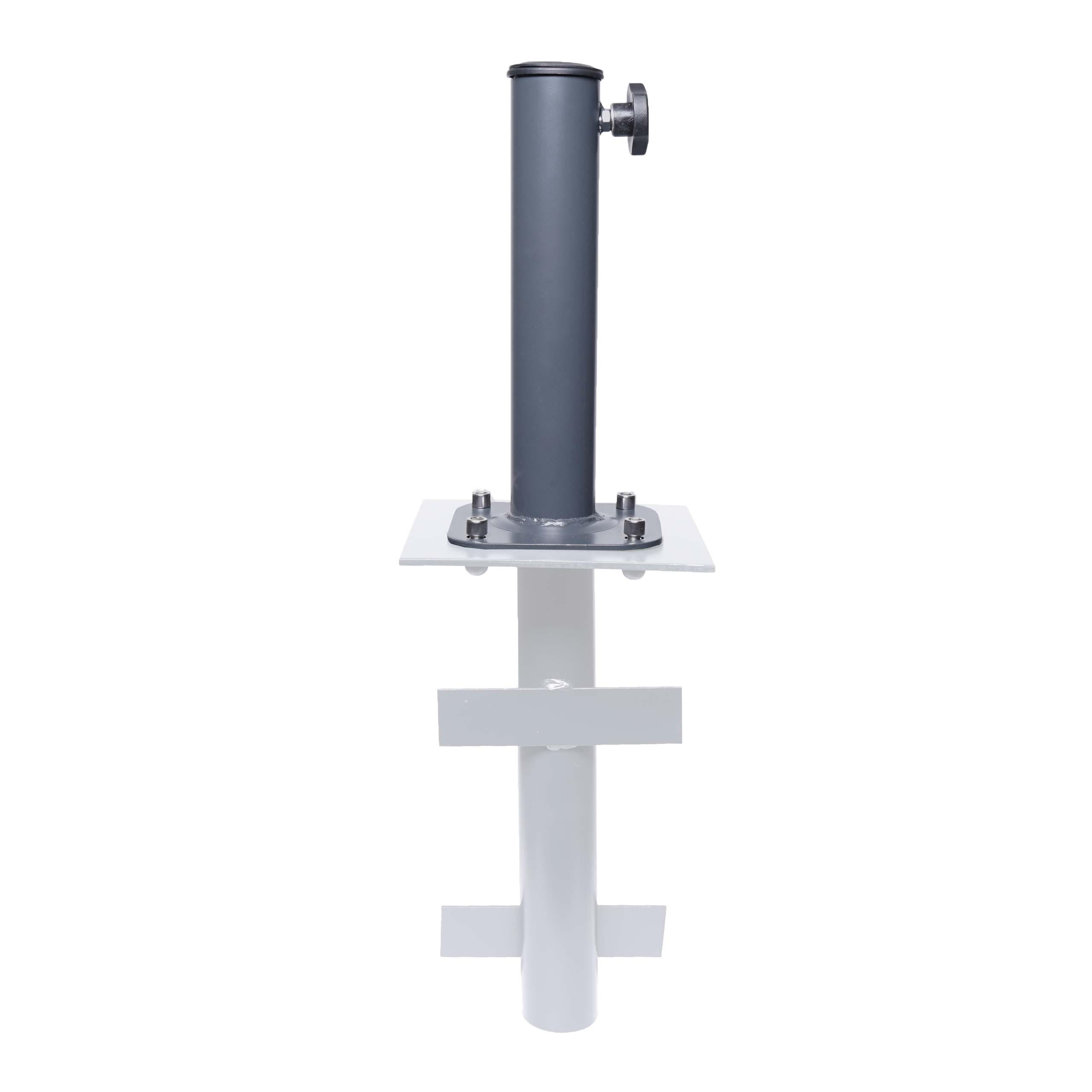 STÄNDER AUF BODENHÜLSE METALL Anthrazit - Anthrazit, Metall (13/13cm) - MCW