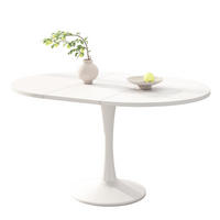 ESSTISCH 100/140/100/75 cm in Weiß, oval und ausziehbar - Weiß, Holzwerkstoff (100/140/75cm) - Flora Grace