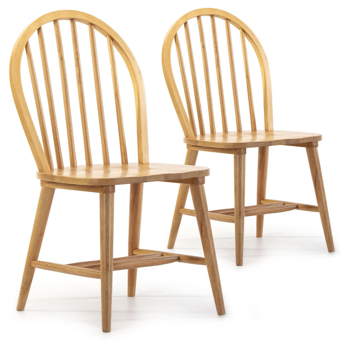 STUHL 2er-Set Clarck Eiche Farbe - Honigeiche, Holz (48/92/48cm) - VS Venta-stock