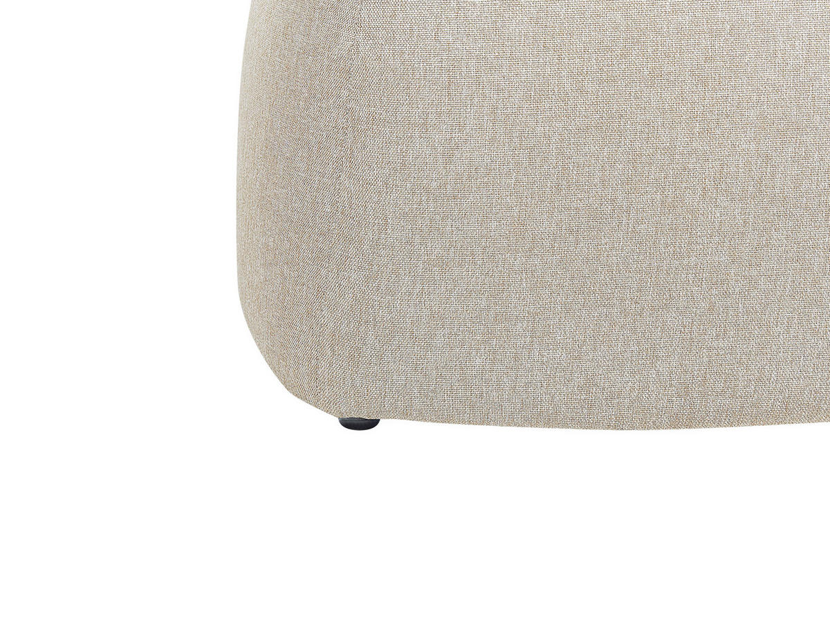 POUF Beige Monterey - Beige, Textil (45/44/45cm) - Beliani