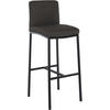 BARHOCKER Stoff Dunkelgrau - Dunkelgrau/Schwarz, Textil/Metall (43/110/49cm) - CLP