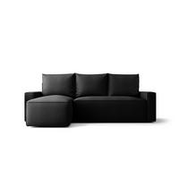 ECKSOFA mit Schlaffunktion SAVIO Curio 99 Links - Schwarz, Textil (232/140cm) - Bedante