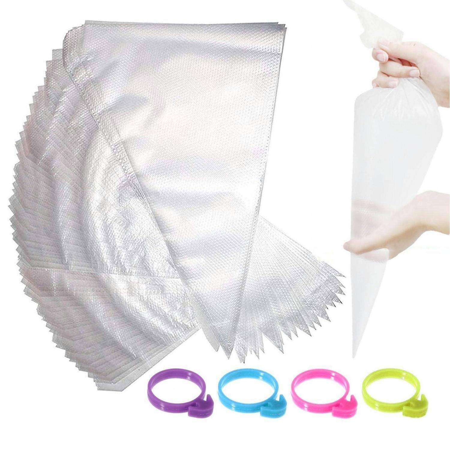 SPRITZBEUTEL 100 Stück 46 cm Einweg Spritzbeutel Verdickt - Transparent, Kunststoff (40/25/46cm)
