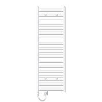 BADHEIZKÖRPER elektrisch Sahara 600x1800 mm Weiß gerade mit Heizstab 900W - Weiß, Metall (3/180/60cm) - LuxeBath