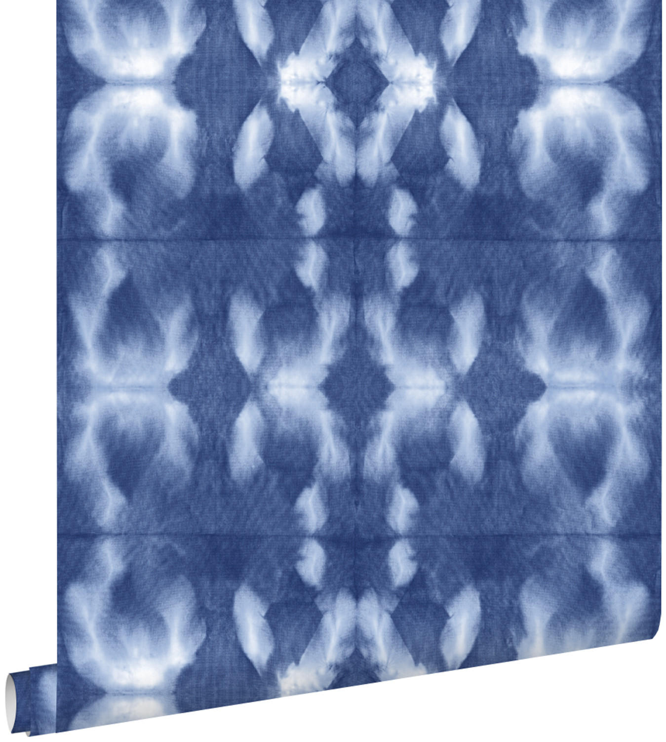 TAPETE Tie-Dye Shibori Muster 53 cm x 10.05 m - Blau, Papier (53/1000cm) - ESTAhome