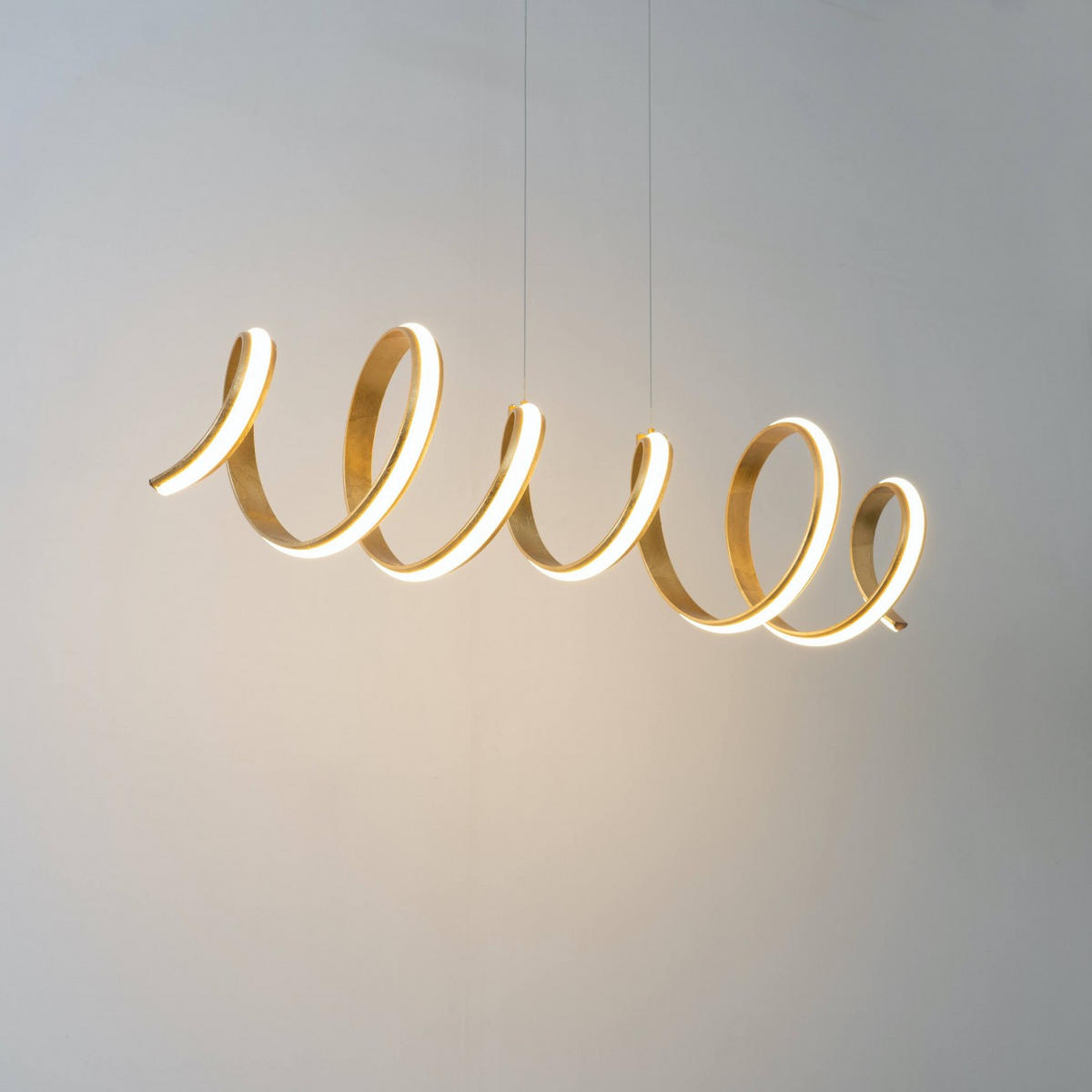 HÄNGELEUCHTE Millenium, Gold / Messing, 105cm - Goldfarben, Metall (120/28/28cm) - KOSILUM