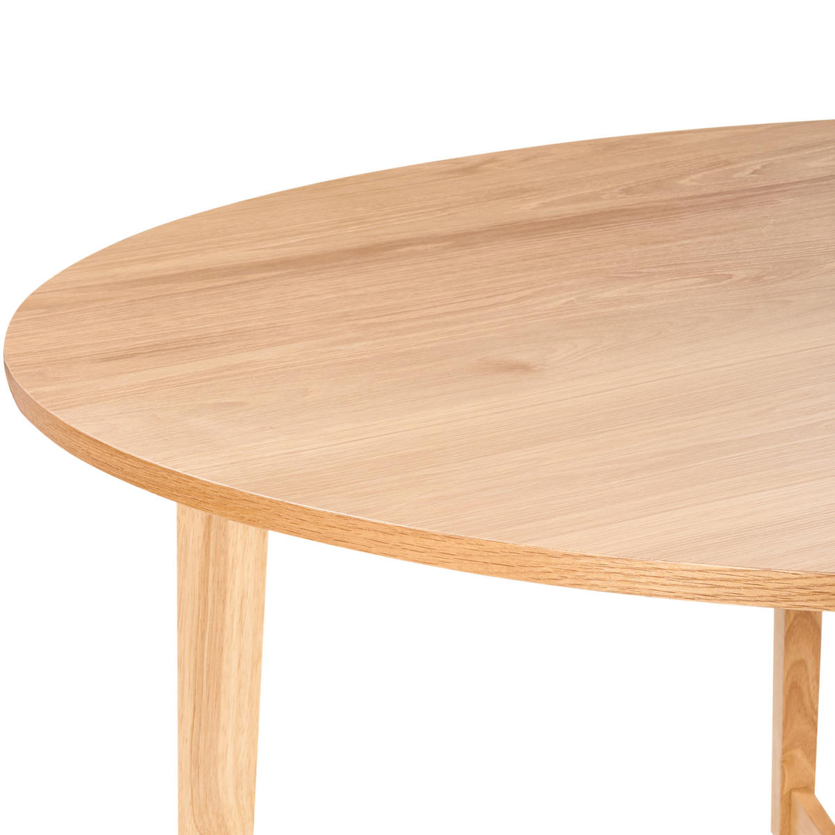 JÍDELNÍ STŮL Světlý Dub 140/140 cm Waipori - hnědá, kompozitní dřevo (140/140/75cm) - Beliani