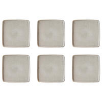 DINNERTELLER (6er Set) Henley - Grau, Keramik (21/19/1.8cm) - Butlers