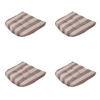 SITZKISSEN Amora - Braun - 46/46/6 cm - 4er-Set - Braun, Textil (46/6/46cm) - Madison