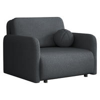 SCHLAFSOFA Viva Sun I - Dunkelgrau/Schwarz, Holz/Textil (100/85/103cm) - MIRJAN24