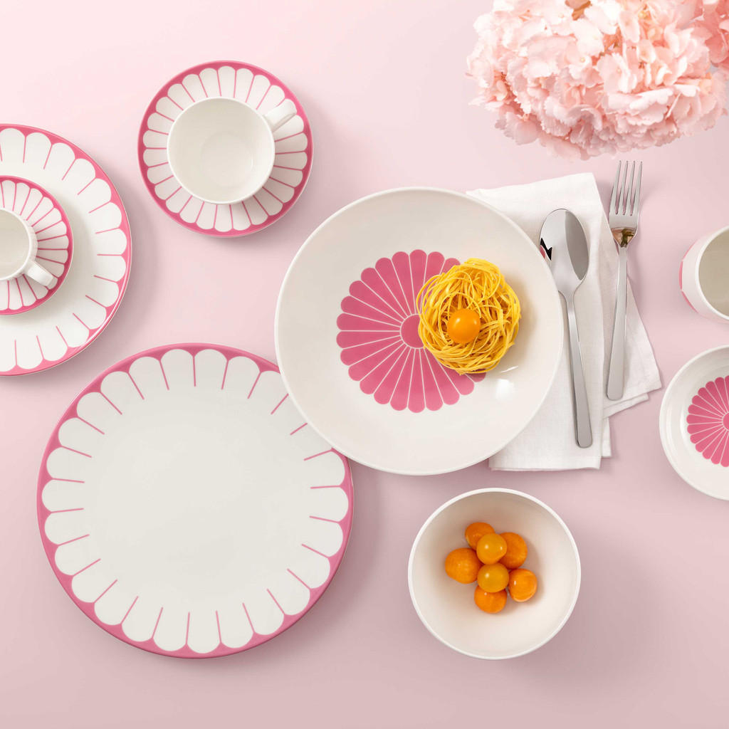 KAFFEETASSEN Fleur Couleur Cassis 160 ml 6er Set - Pink, Keramik (0.16L) - Villeroy & Boch