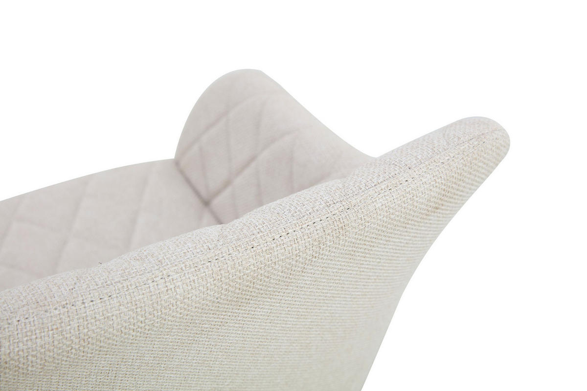 STUHL 2er Set Oslo Stühle in Creme - gemütliches Design - Top Qualität B/H/T: 56x83x60 cm - Creme, Textil (60/83/56cm)