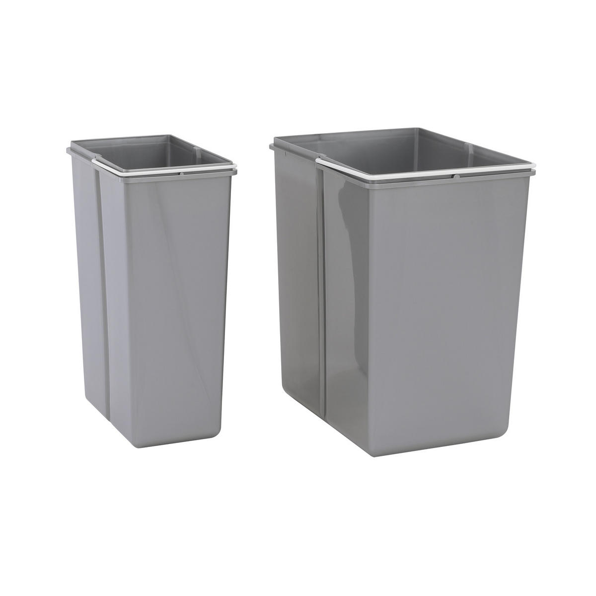 EINBAUMÜLLEIMER EMCombo30 30L - Grau, Kunststoff (26/42/51cm) - SVITA